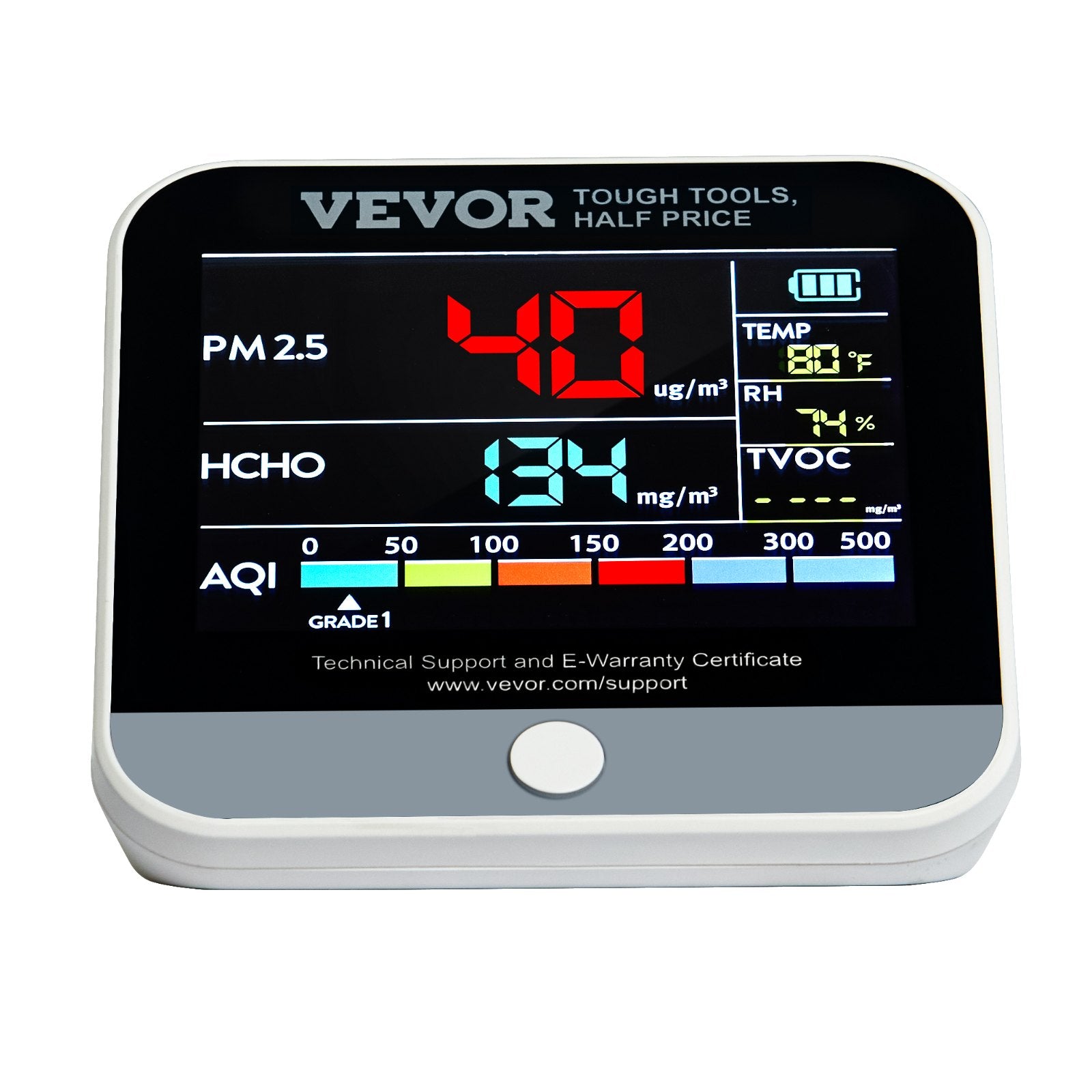 Oro kokybės matuoklis VEVOR DM306, 8-in-1