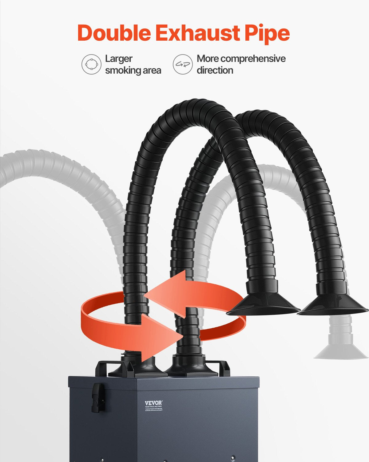 Litavimo dūmų sutraukėjas VEVOR DX2000, 275 W