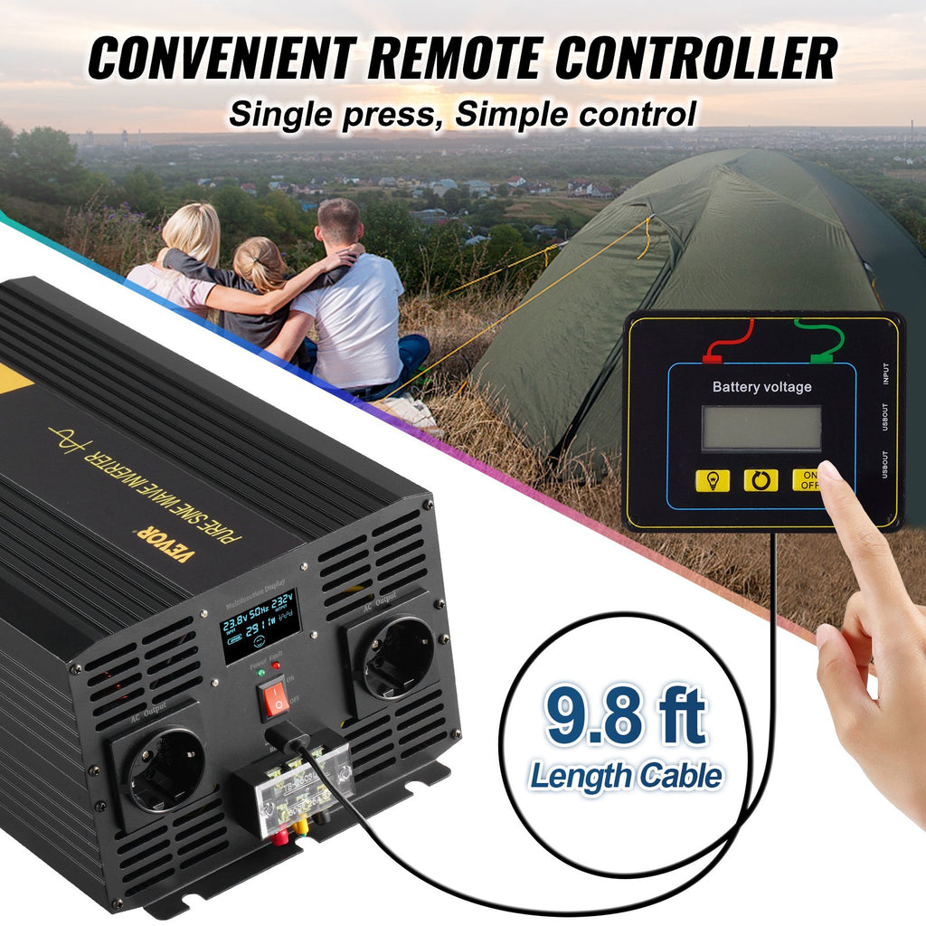 Įtampos keitiklis VEVOR TP-3000W, 3000W
