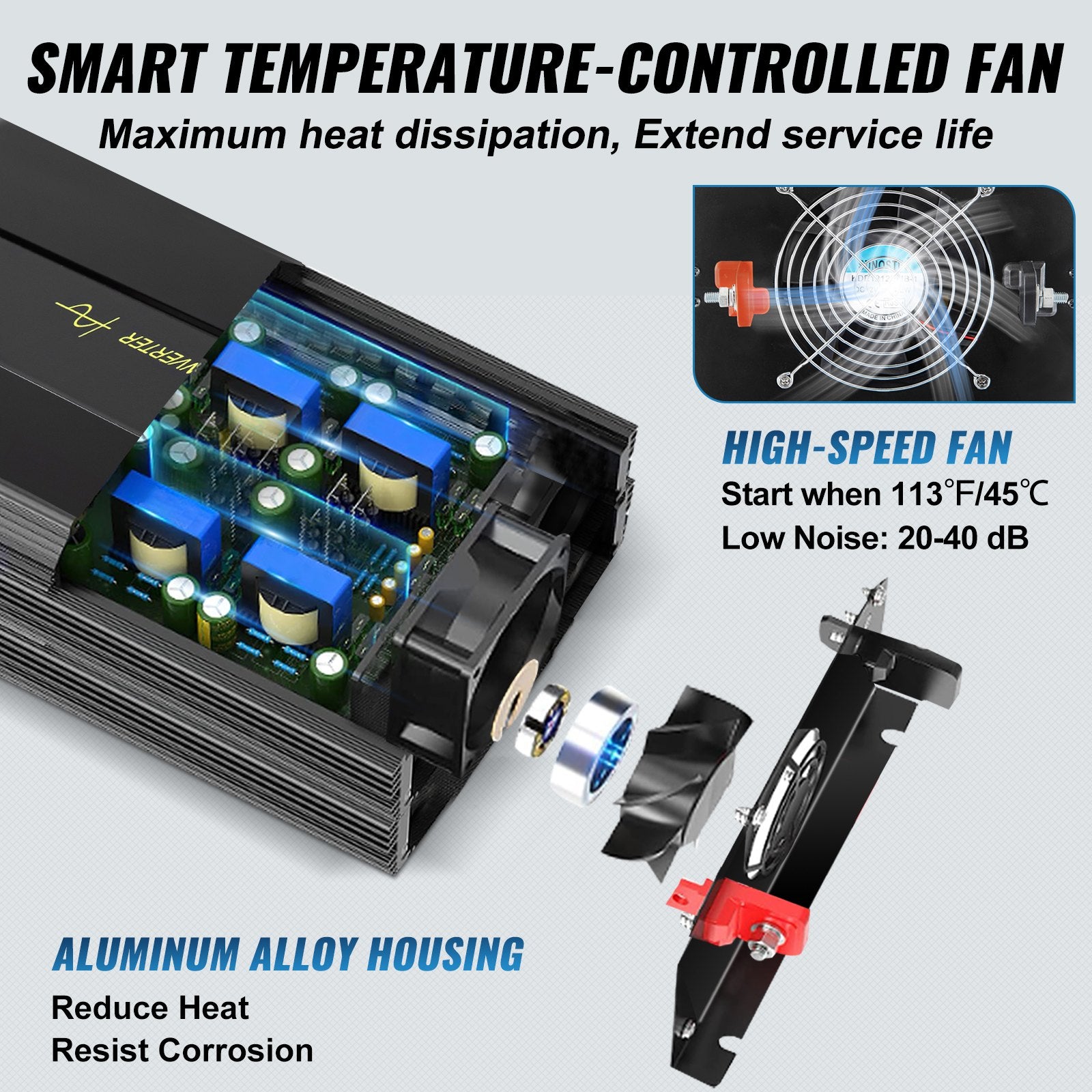 Įtampos keitiklis VEVOR TP-3000W, 3000W