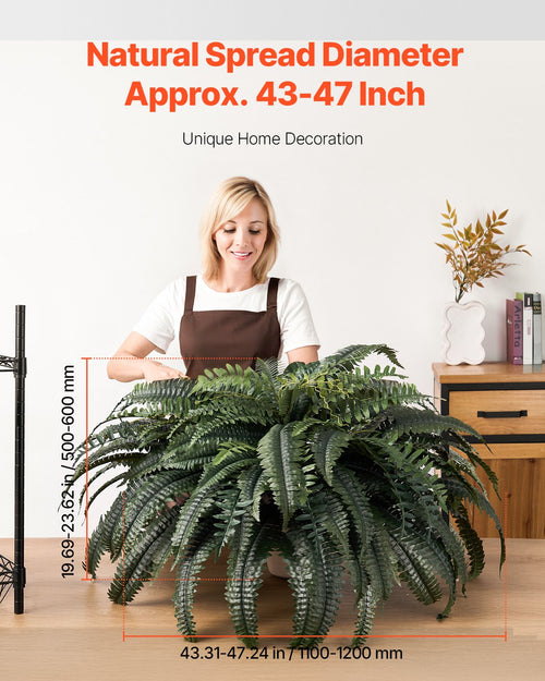 Dirbtinis papartis VEVOR XH-G03, 121,9 cm