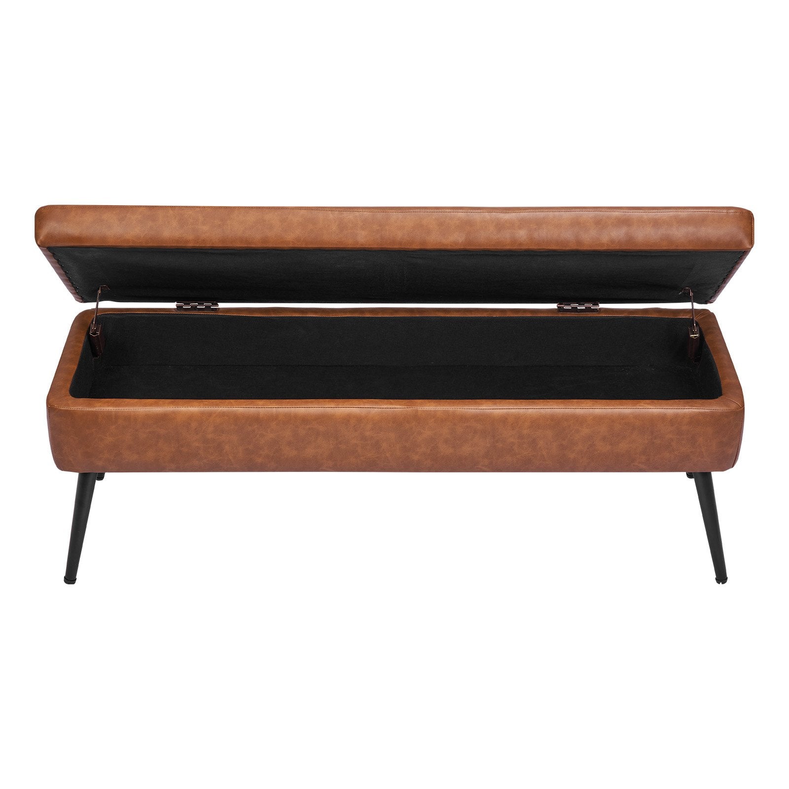 Suoliukas su daiktadėže VEVOR CWD0115CA-KD-BROWN, 120 cm ilgio