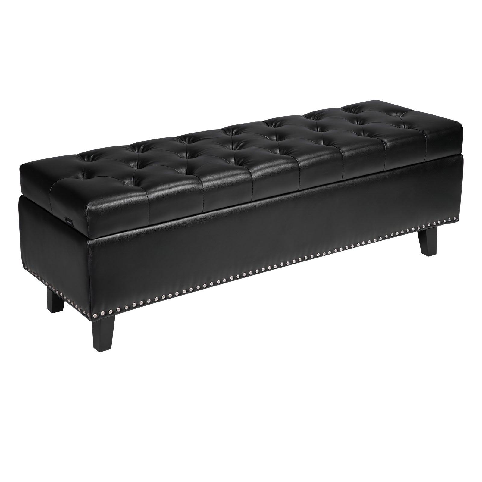 Suoliukas su daiktadėže VEVOR CWD0117CA-KD-BLACK, 130 cm ilgio