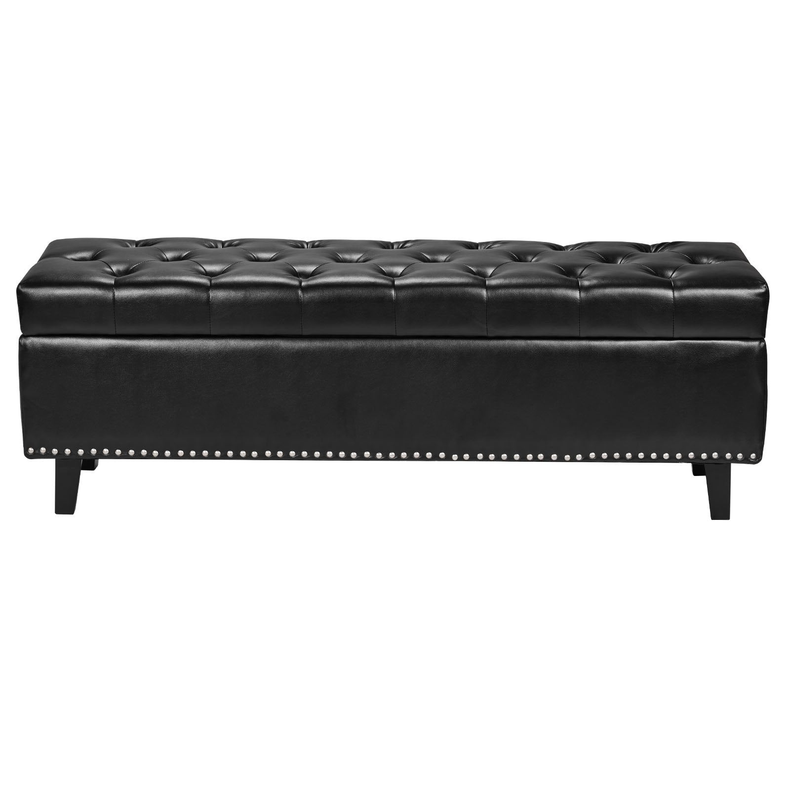 Suoliukas su daiktadėže VEVOR CWD0117CA-KD-BLACK, 130 cm ilgio