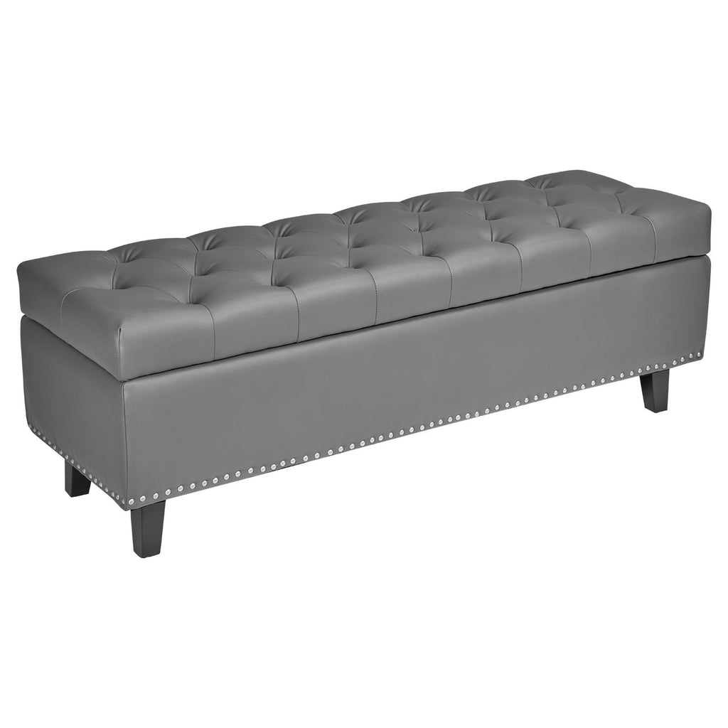 Suoliukas su daiktadėže VEVOR CWD0117CA-KD-GRAY, 130 cm ilgio