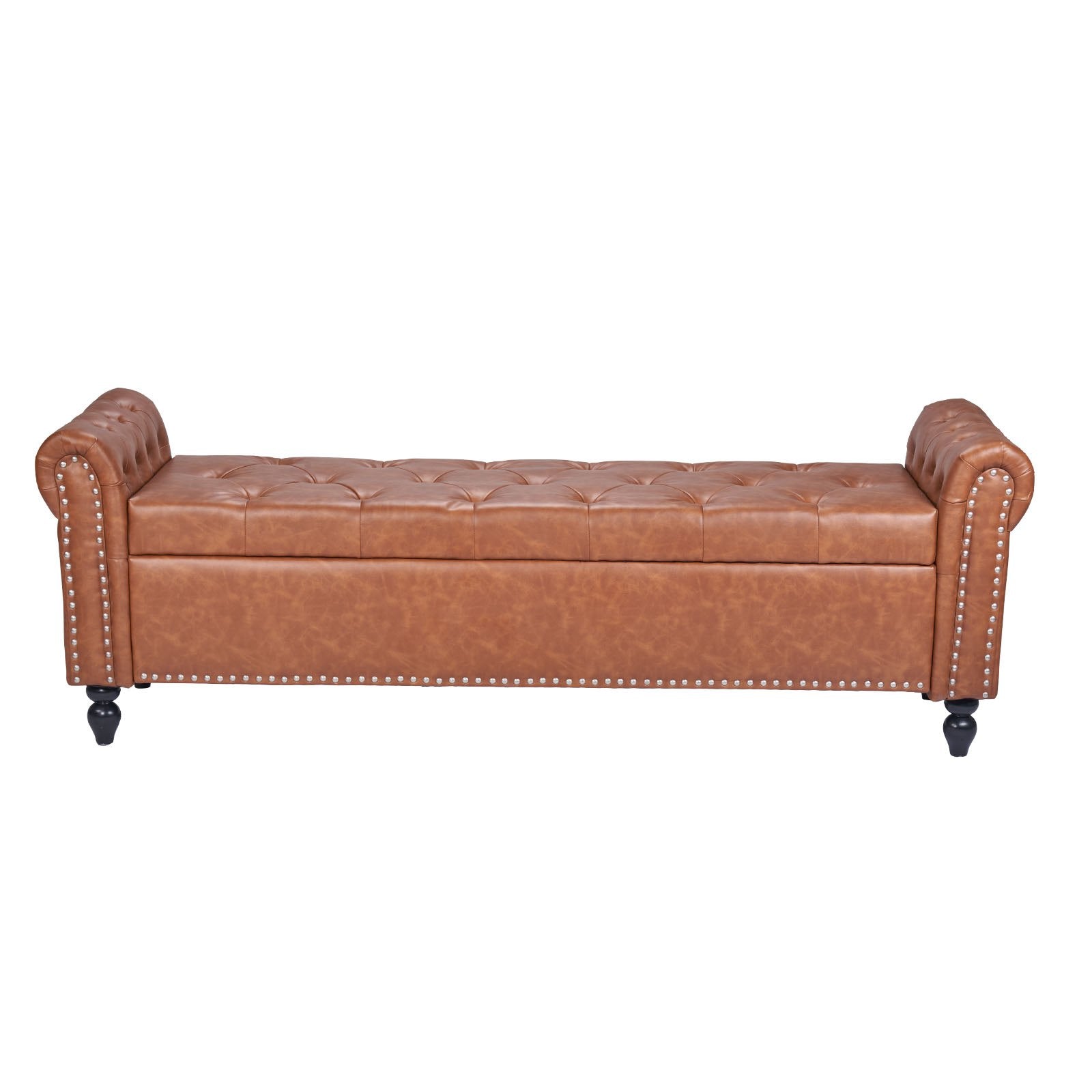 Suoliukas su daiktadėže VEVOR CWD0112CA-KD-BROWN, 166 cm ilgio