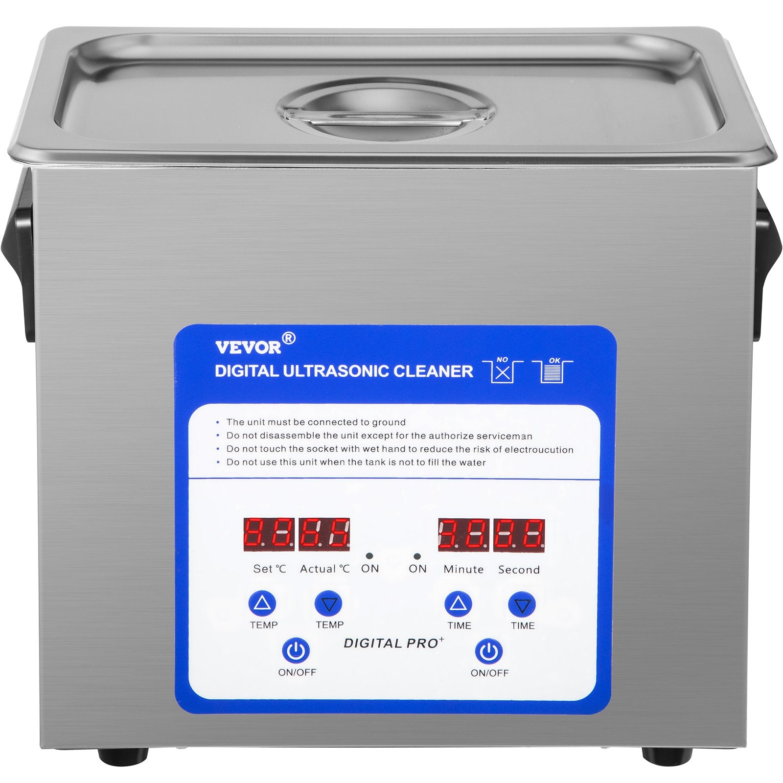 Ultragarsinė valymo vonelė VEVOR TH-020A, 3 l talpa