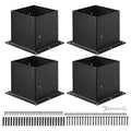Tvoros stulpo pagrindas VEVOR QB-4in-4, 92x92 mm, 4 vnt.
