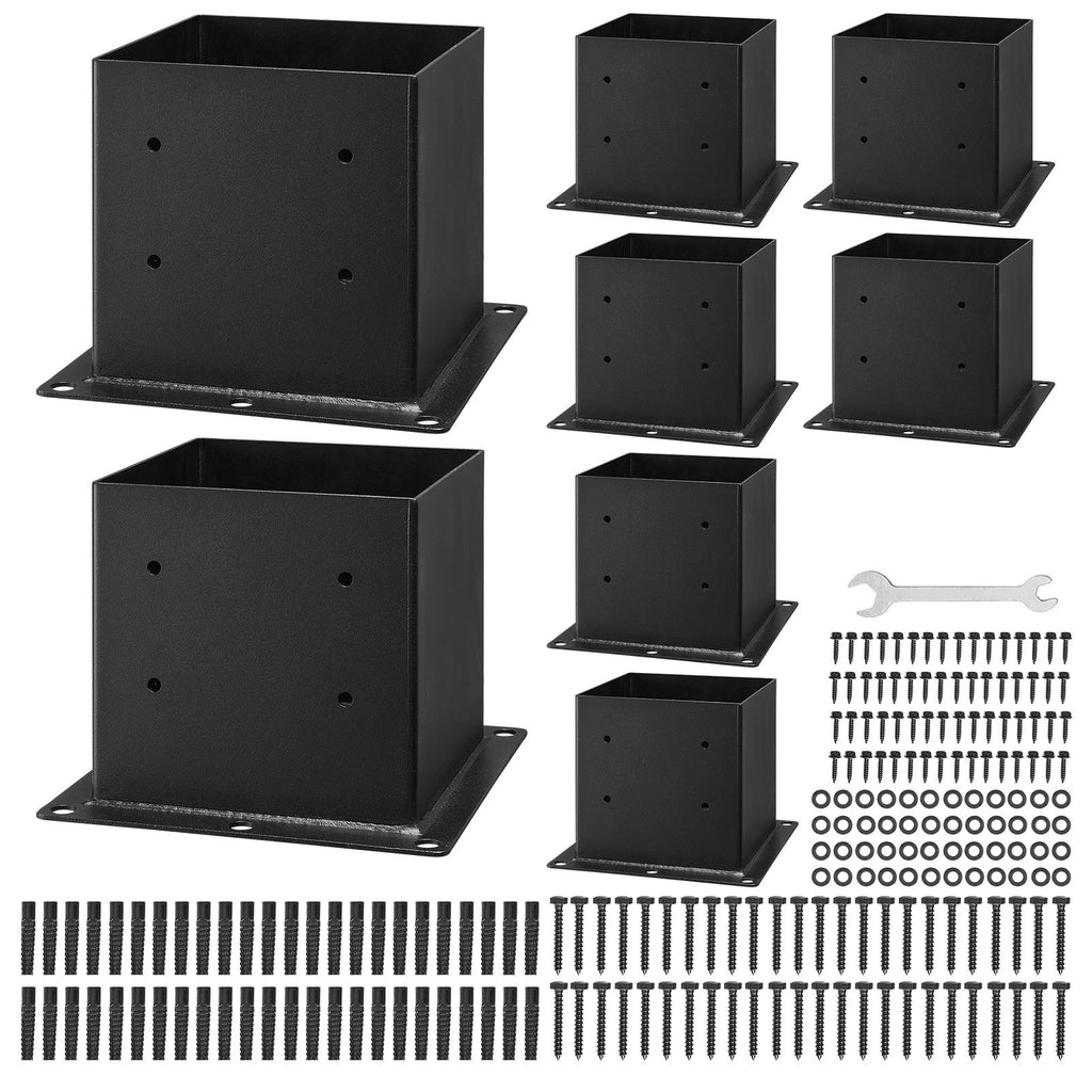 Kolonų padai VEVOR QB-4in-8, 92x92 mm, 8 vnt.