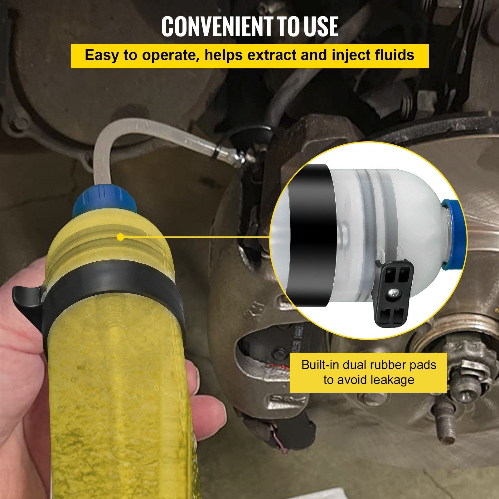 Transmisinės alyvos siurblys VEVOR 1.5L Oil Extractor, 1,5 l talpa
