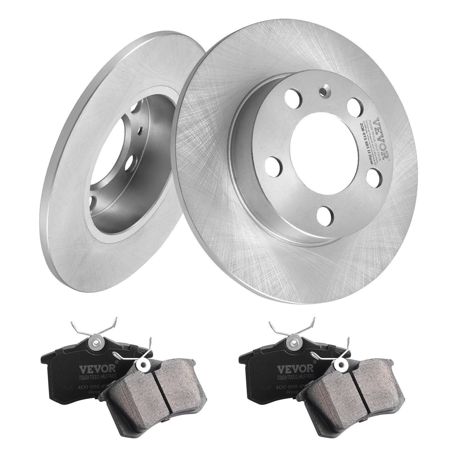 Galinių stabdžių diskų ir kaladėlių komplektas VEVOR 34144, 232 mm