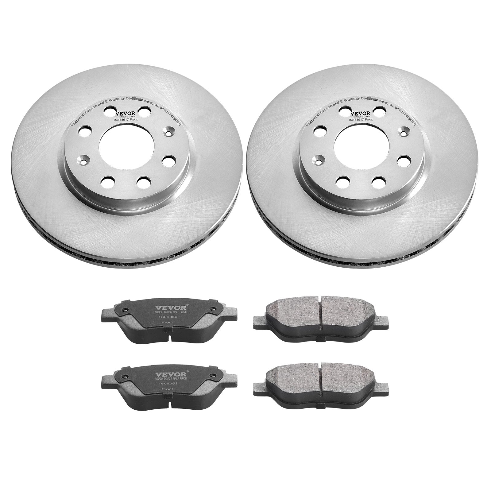 Priekinių stabdžių komplektas VEVOR Vauxhall Adam / Corsa D, 257 mm