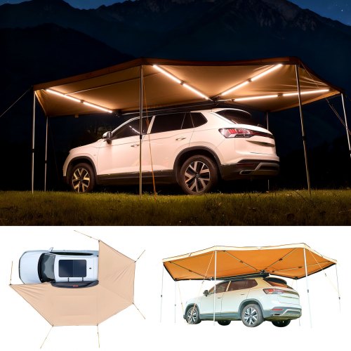 Automobilinė pavėsinė VEVOR ATSA27025PLUS-4LED, 12,4 m²