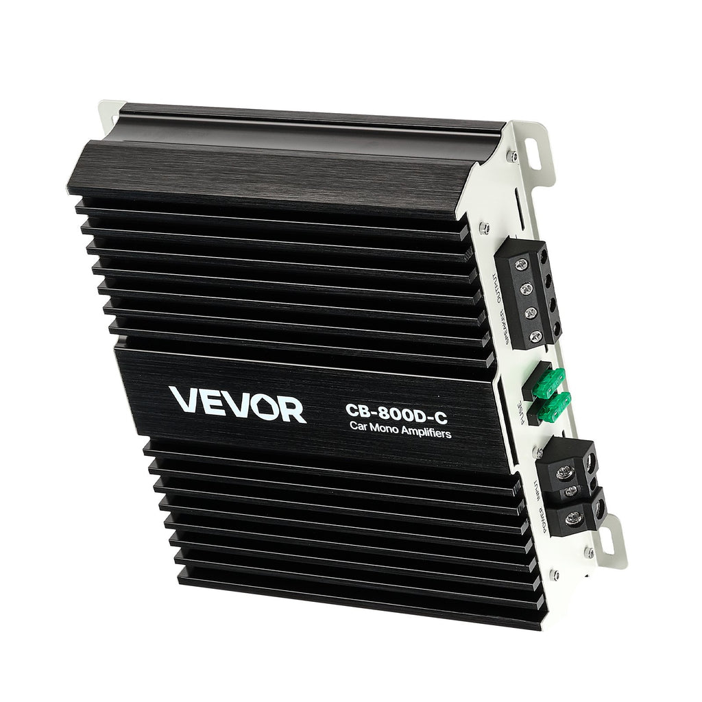 Vienkanalis automobilinis stiprintuvas VEVOR CB-800D-C, 800W RMS