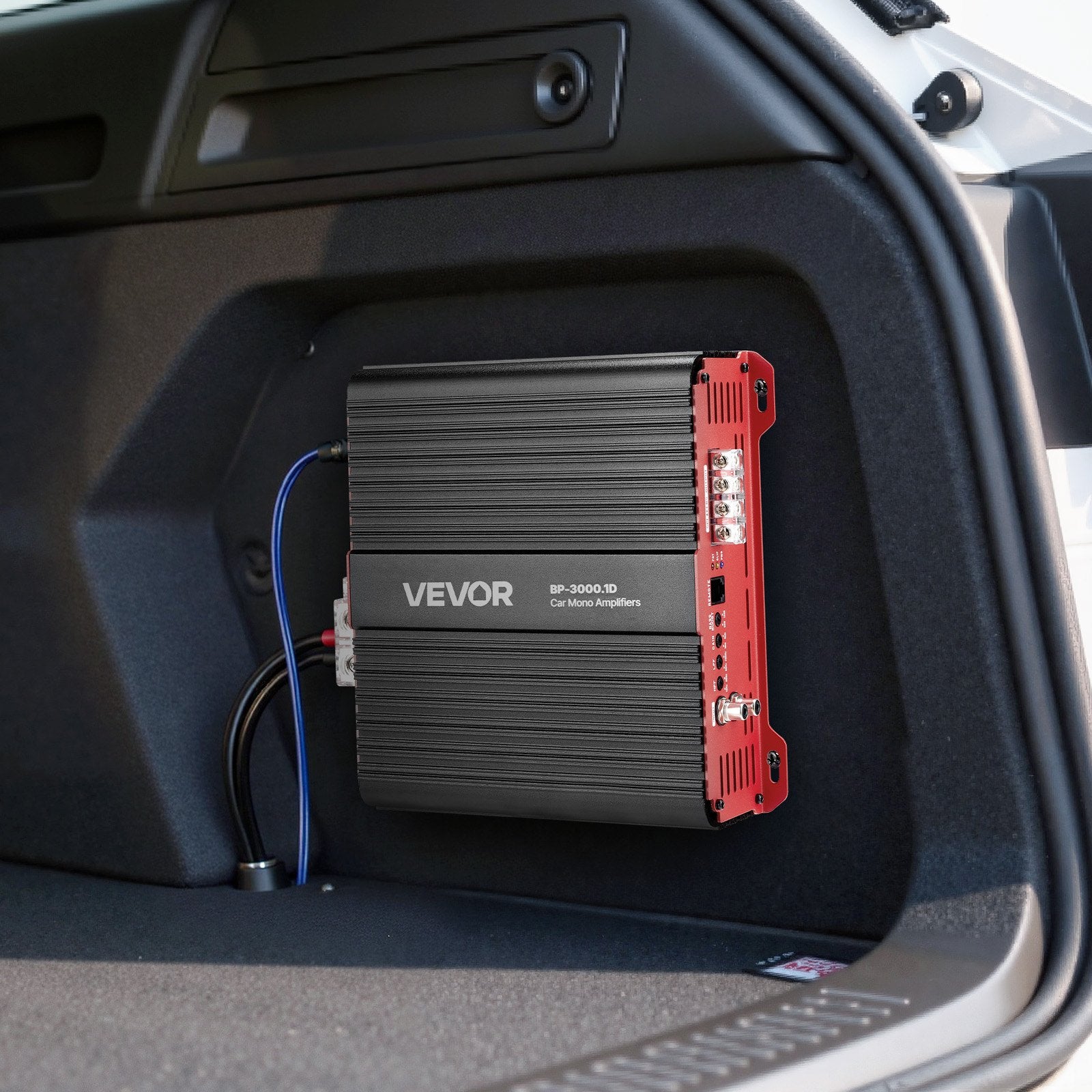 Automobilinis vieno kanalo stiprintuvas VEVOR BP-3000.1D, 3000W RMS