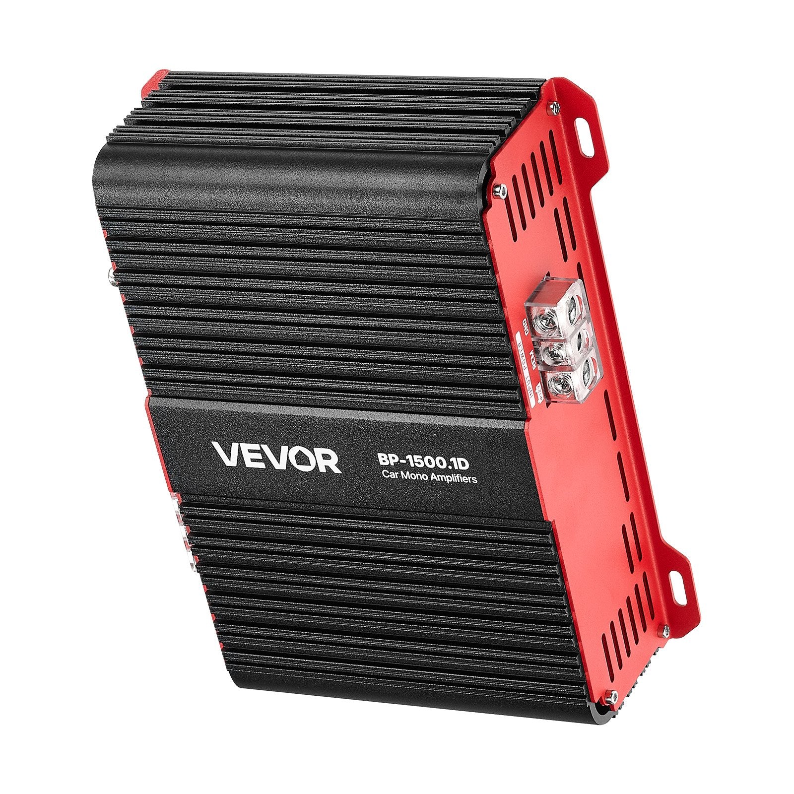 Automobilinis vieno kanalo stiprintuvas VEVOR BP-1500.1D, 1500W RMS