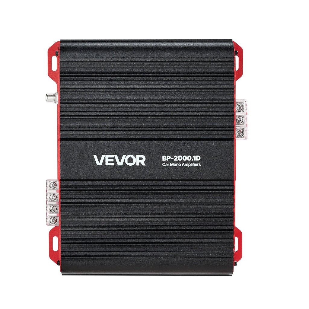 Automobilinis vieno kanalo stiprintuvas VEVOR BP-2000.1D, 2000W RMS