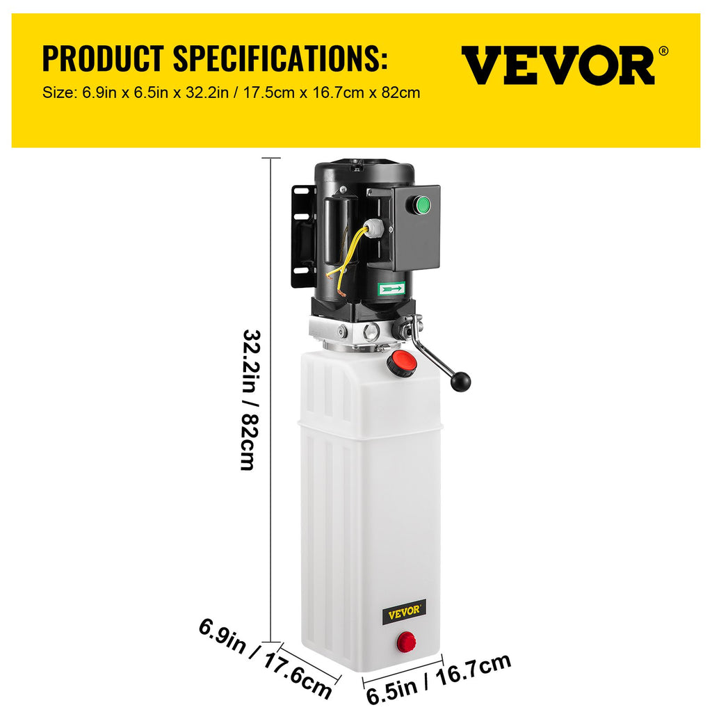 Hidraulinė stotelė automobilių keltuvui VEVOR 6L, 2.2 kW