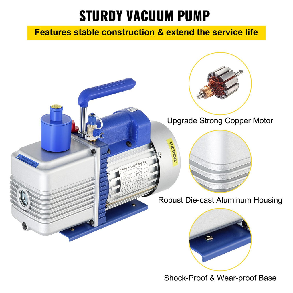 Vakuuminis siurblys VEVOR 2RS-4, 10 CFM