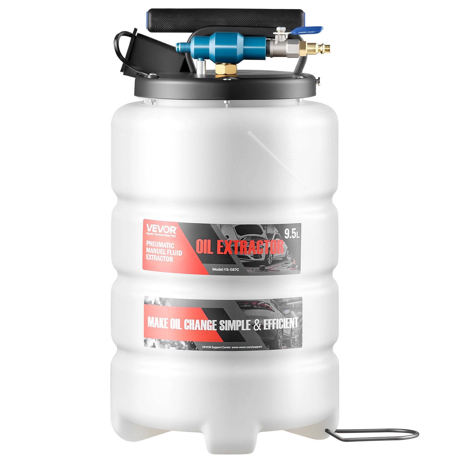 Skysčių išsiurbimo siurblys VEVOR YS-087C, 9,5 l talpa