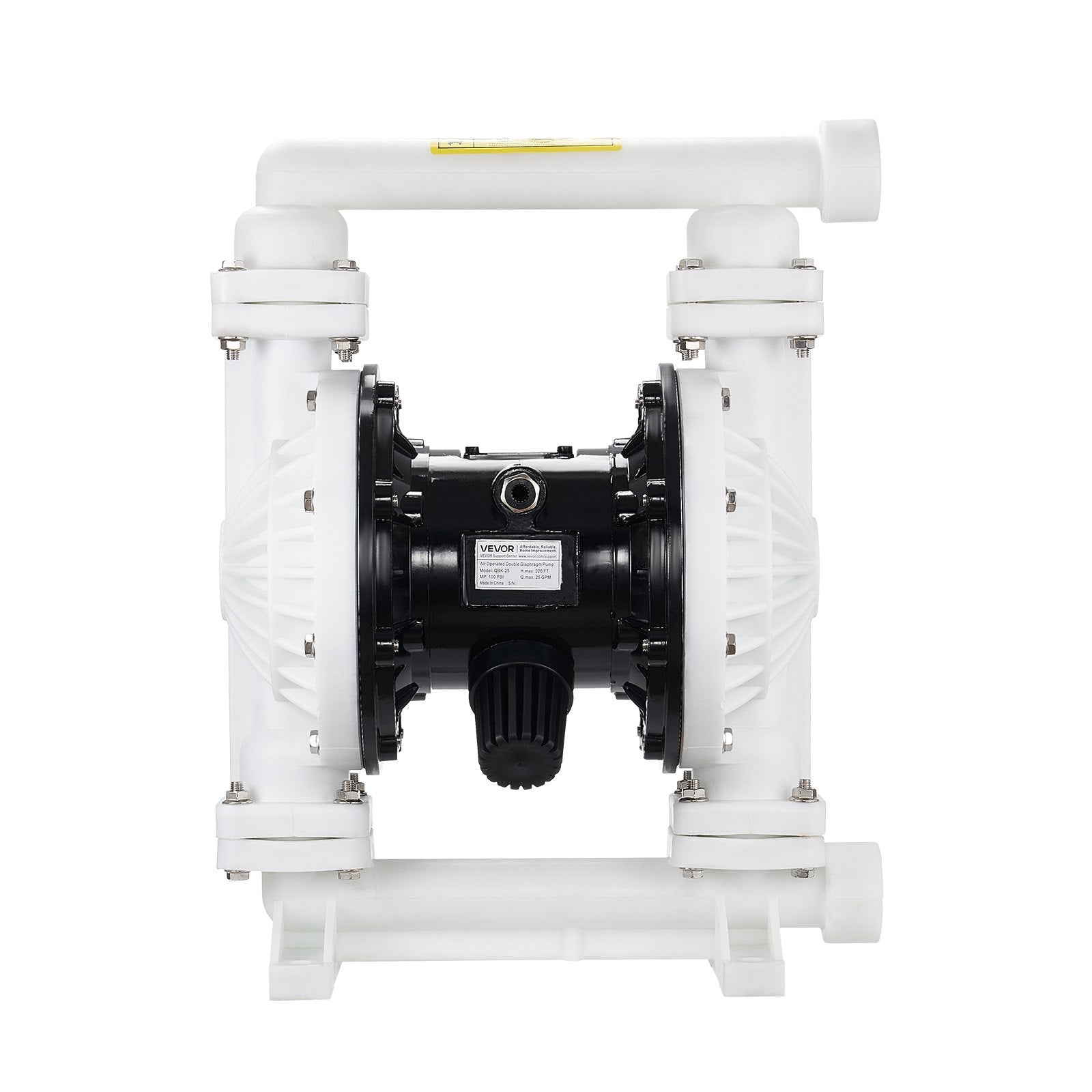 Pneumatinis dvigubos membranos siurblys VEVOR QBK-25, 95 l/min
