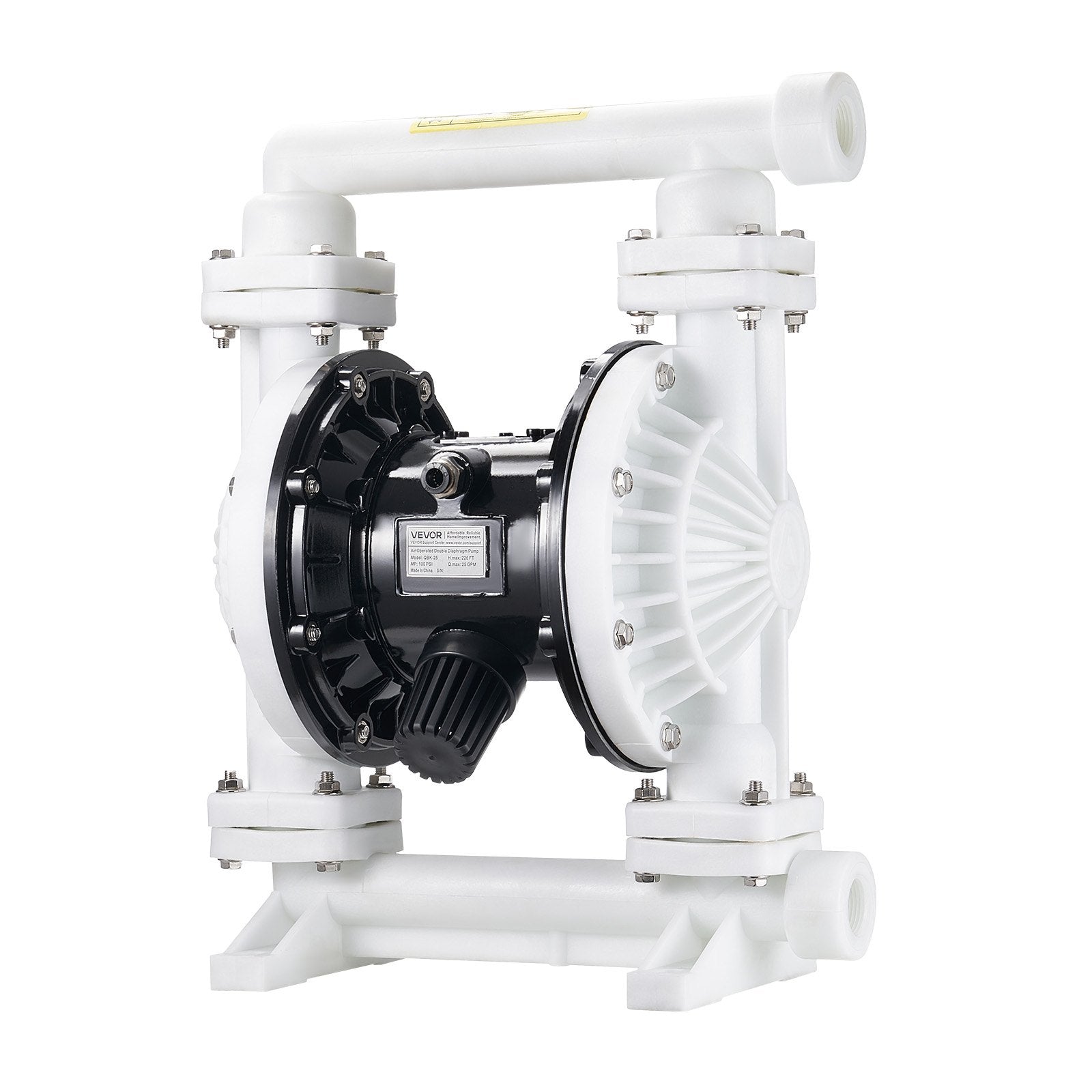 Pneumatinis dvigubos membranos siurblys VEVOR QBK-25, 95 l/min