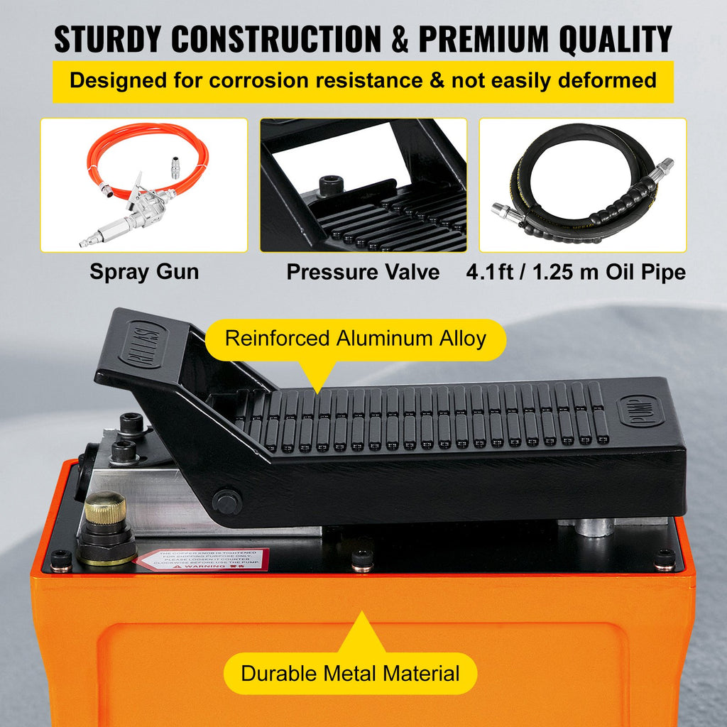 Pneumatinis hidraulinis siurblys VEVOR B-70BQ, 700 bar