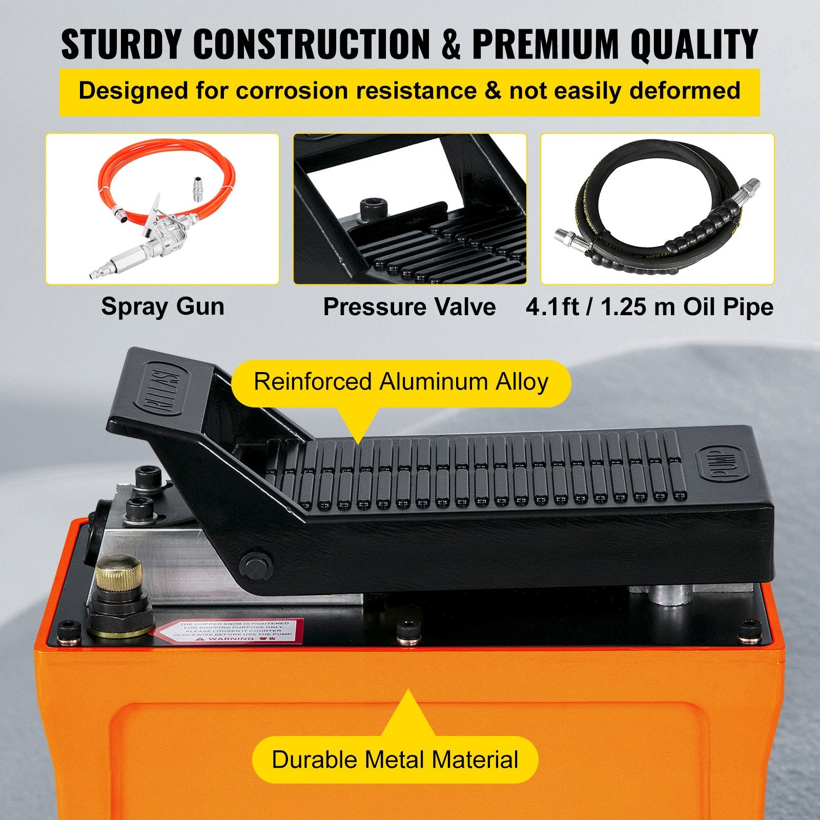 Pneumatinis hidraulinis siurblys VEVOR B-70BQ, 700 bar