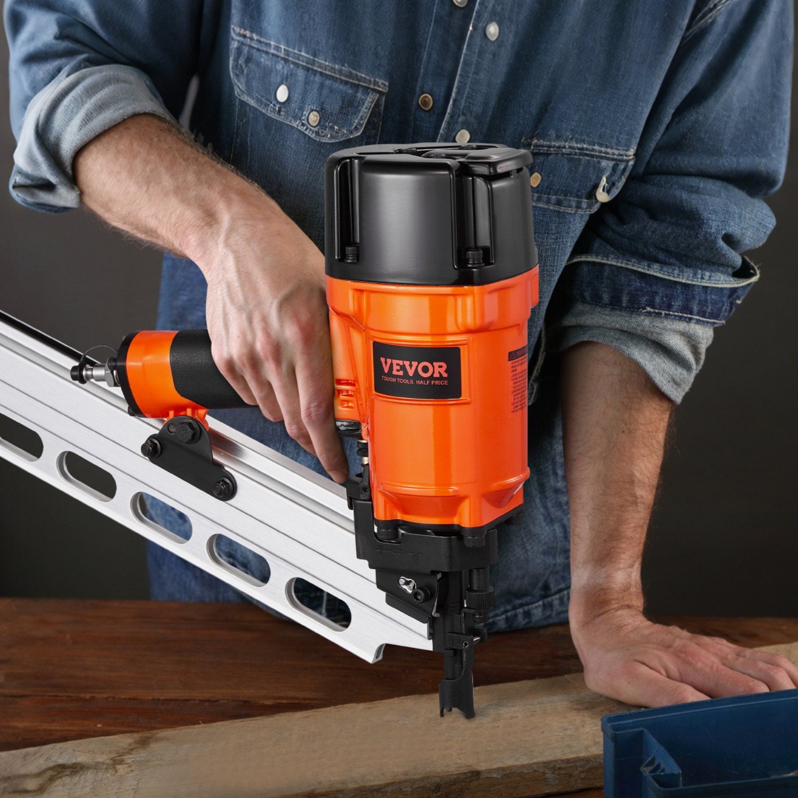 Pneumatinis vinių kalimo pistoletas VEVOR RHF9021NS, 50–90 mm