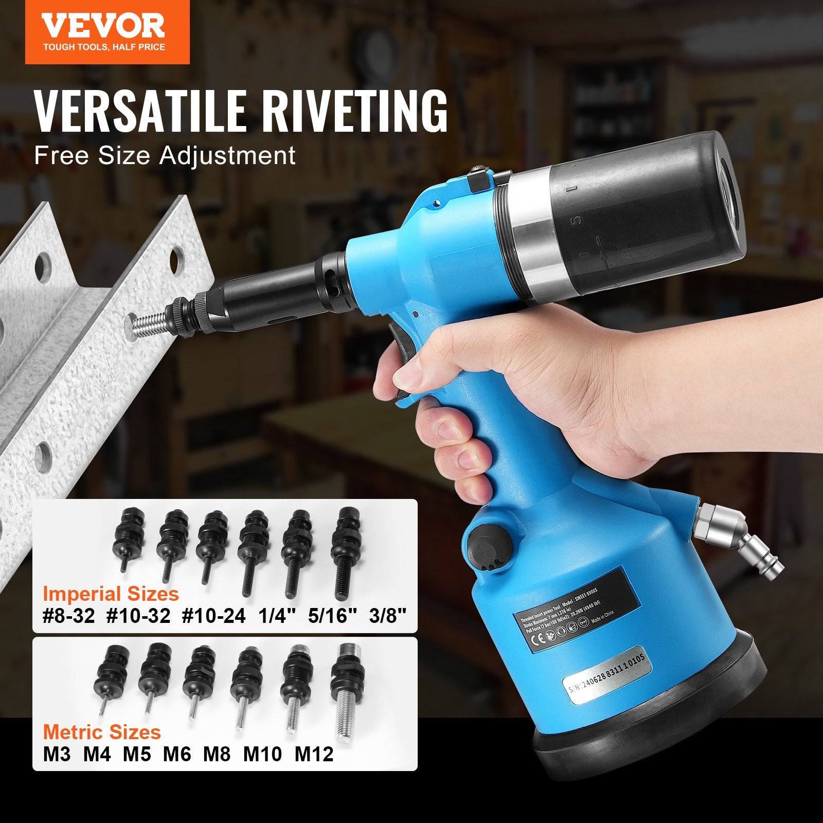 Pneumatinis kniediklis VEVOR SWEET-9900S, 20.2 kN traukimo jėga