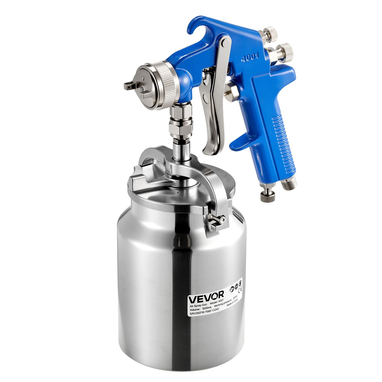 Pneumatinis dažų purkštuvas VEVOR 4001, 1000 ml talpa