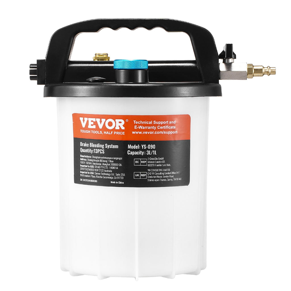 Stabdžių skysčio keitimo įrenginys VEVOR YS-090, 3 l talpa
