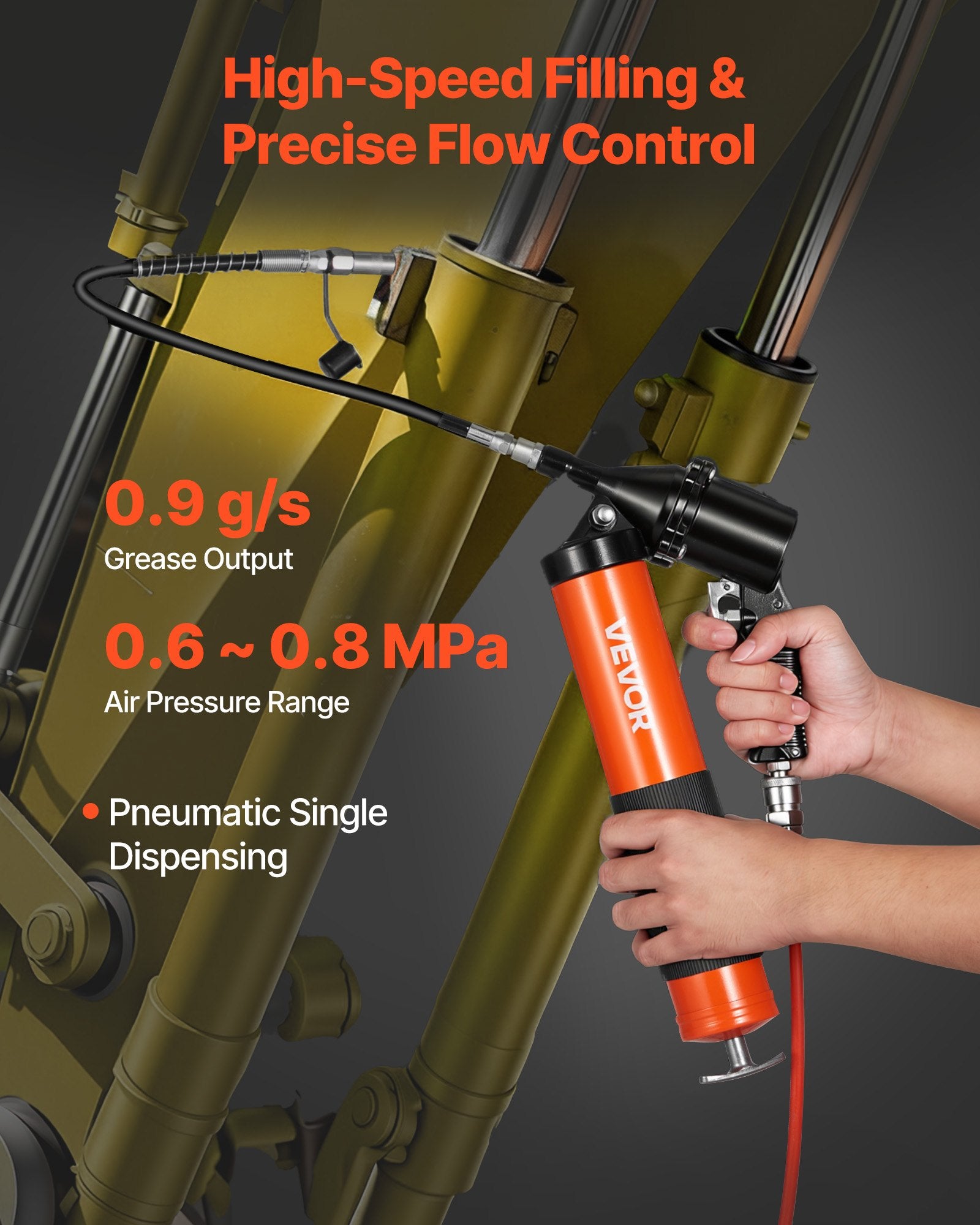 Tepalo švirkštas VEVOR MM0401B, 6000 PSI