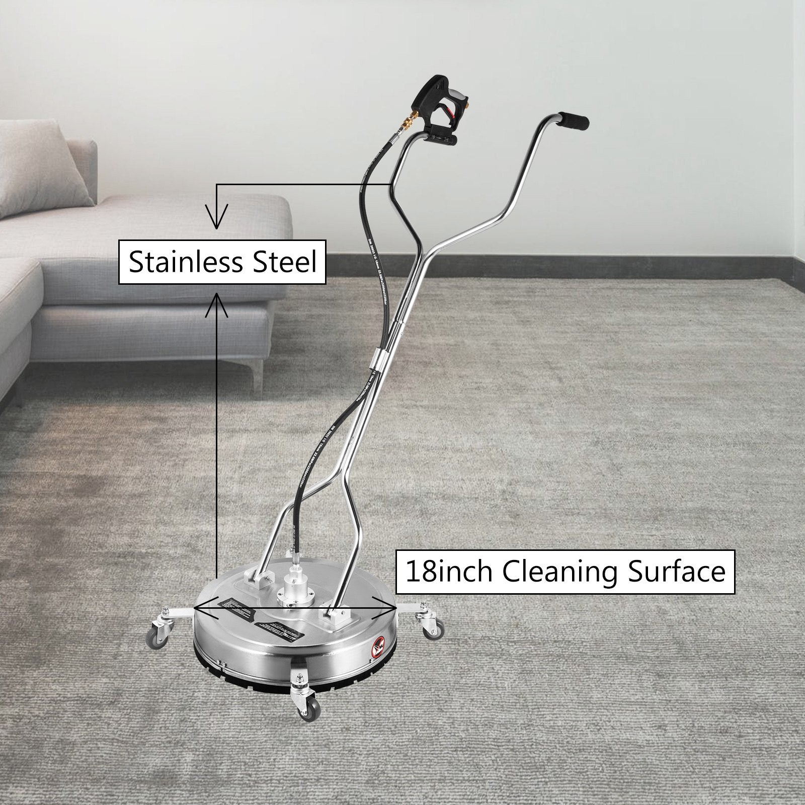 Paviršių valymo įrenginys VEVOR 18 colių, 4000 PSI