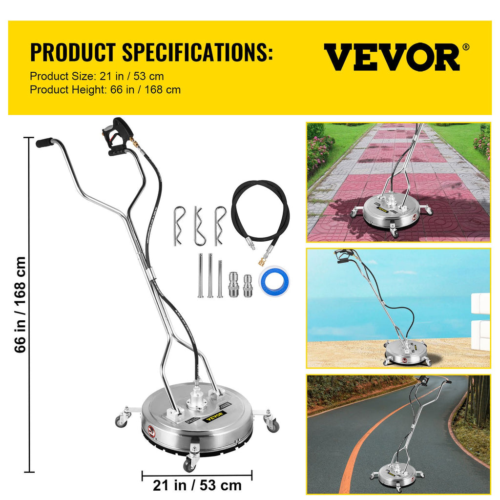 Paviršių valymo įrenginys VEVOR VV-SWC-21, 4000 PSI