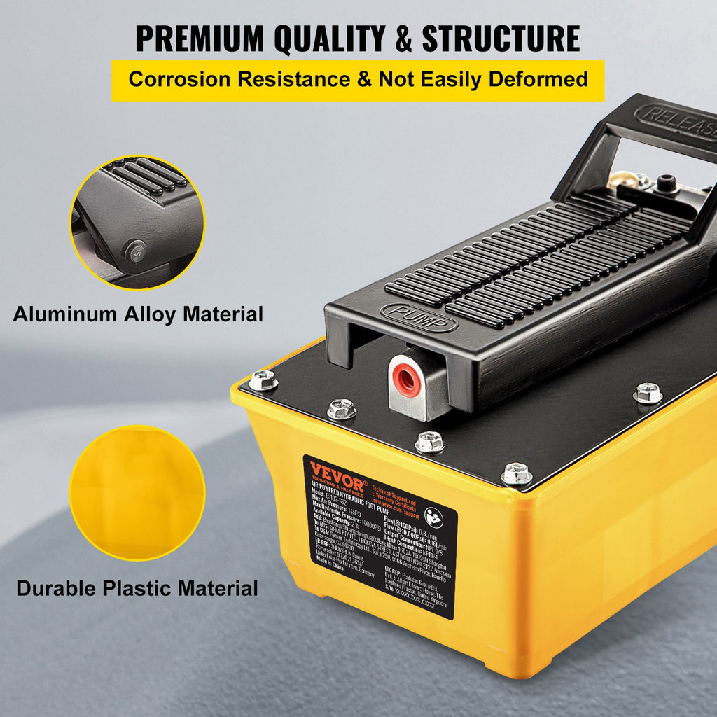 Pneumatinis hidraulinis siurblys VEVOR NAP001, 10 000 PSI