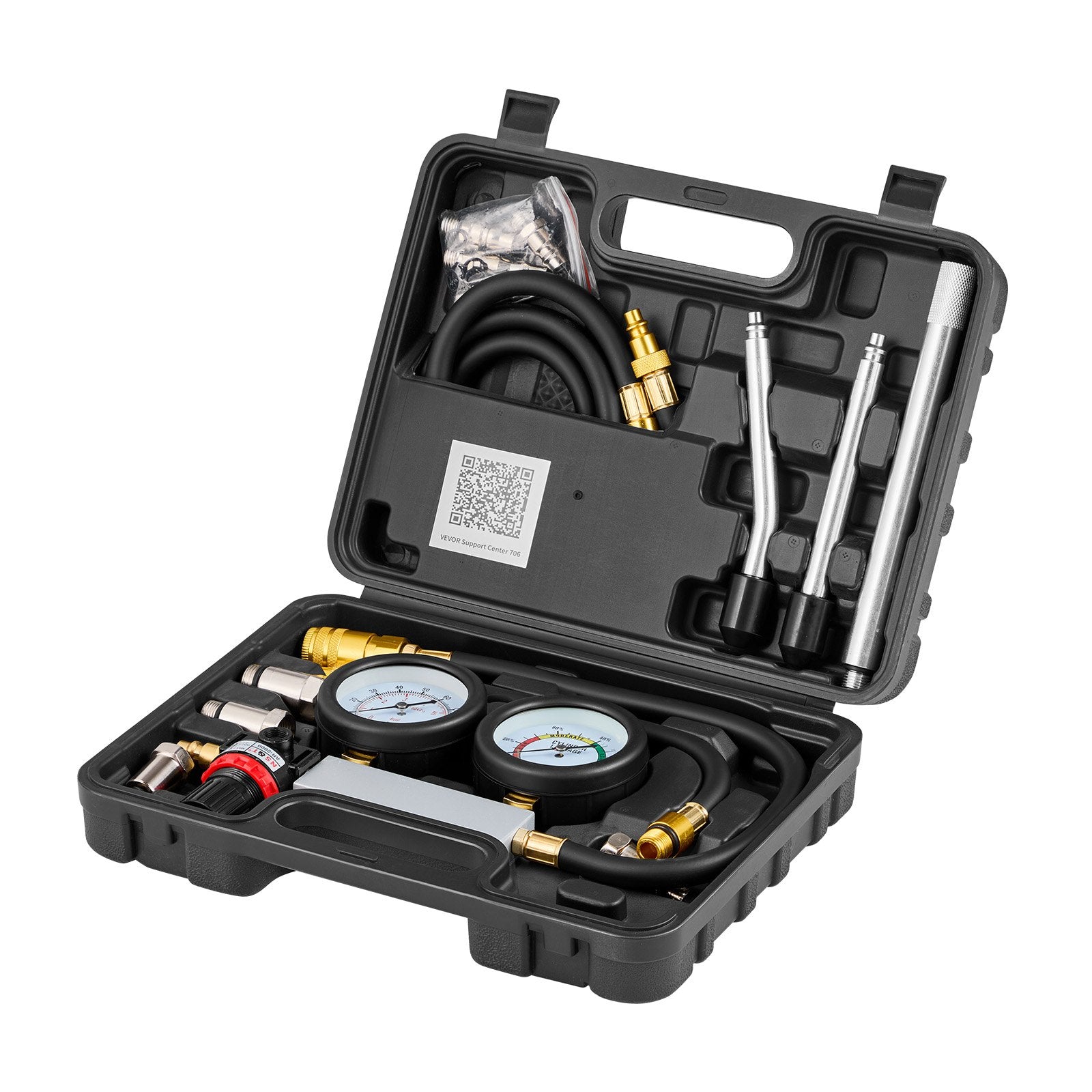 Variklio cilindrų sandarumo testeris VEVOR LX1202, 0-100 PSI