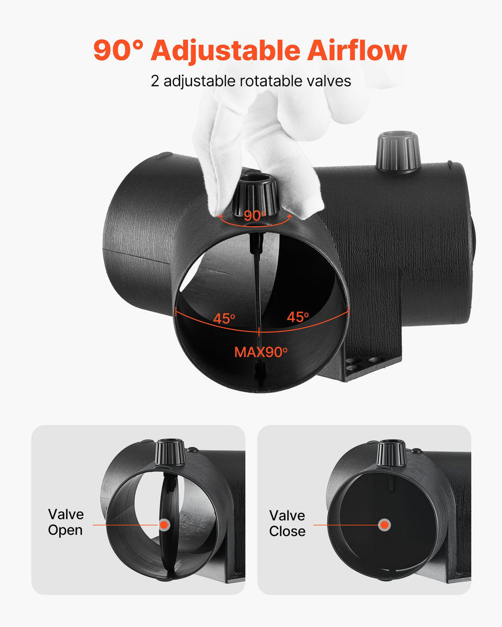 Dyzelinio šildytuvo jungtis VEVOR 76Y, 75 mm