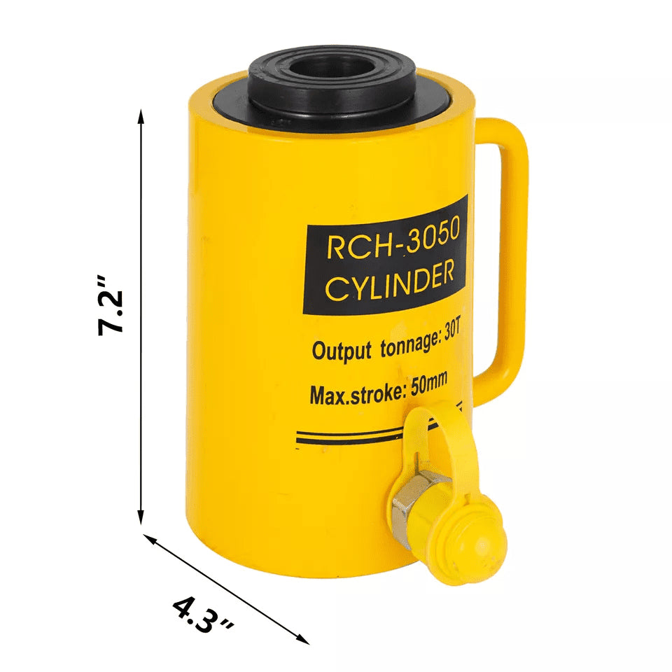 Tuščiaviduris hidraulinis kėliklis VEVOR 30T, 50 mm eiga