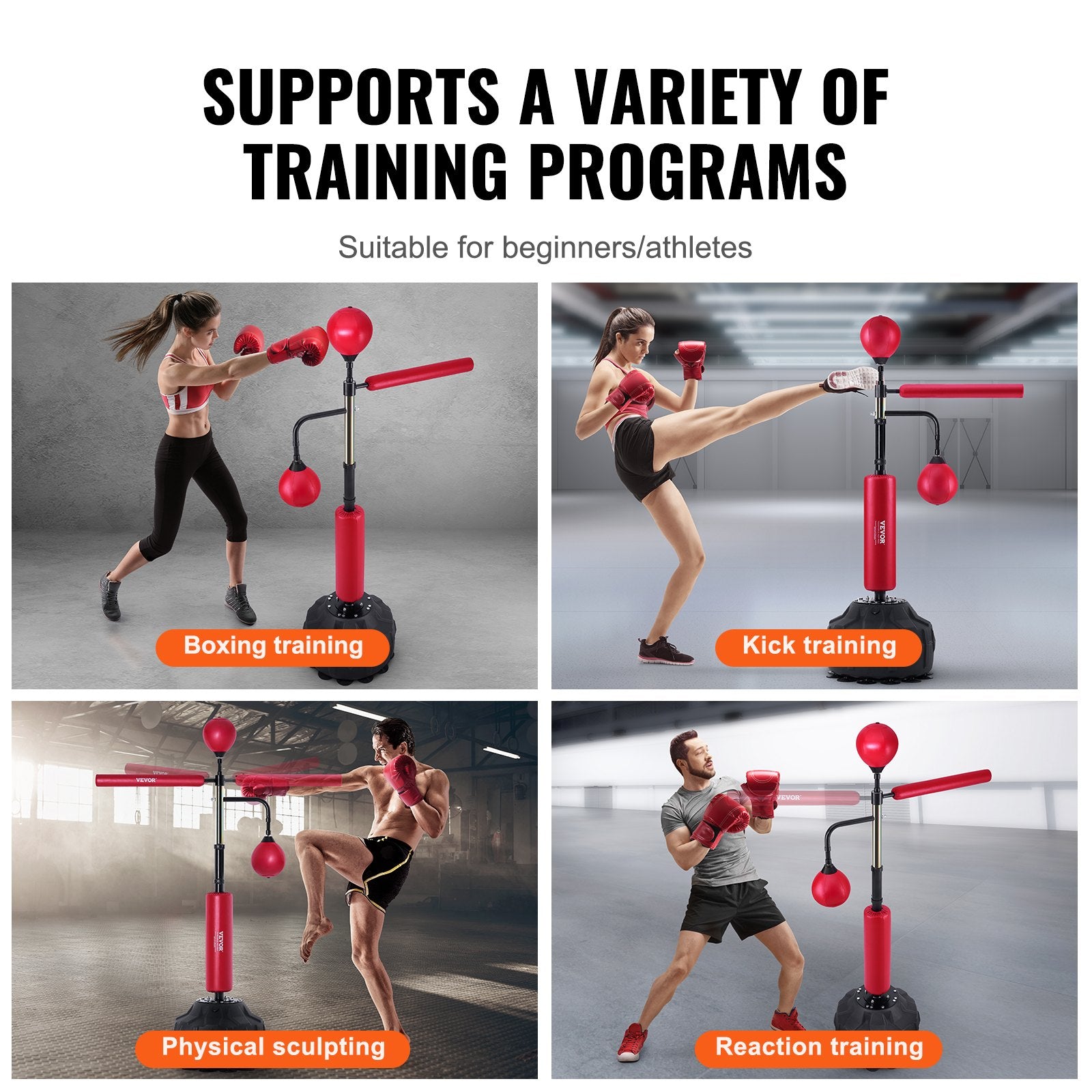 Bokso kriaušė su stovu VEVOR FYB-2, reguliuojamas aukštis