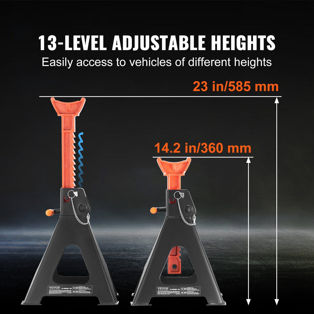 Automobiliniai kėlimo stovai VEVOR 6 tonų, 36,1–58,4 cm