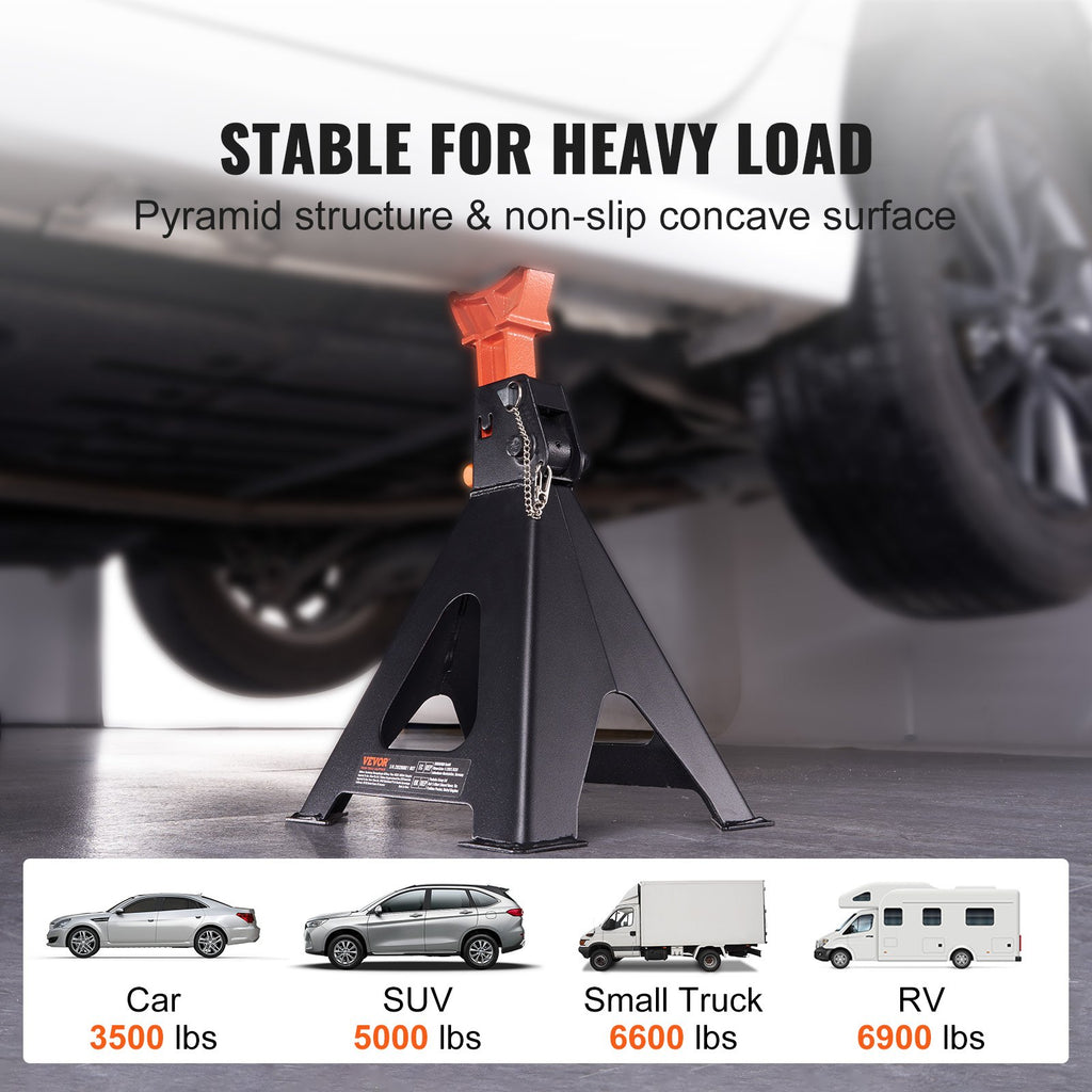Automobiliniai kėlimo stovai VEVOR 6 tonų, 36,1–58,4 cm