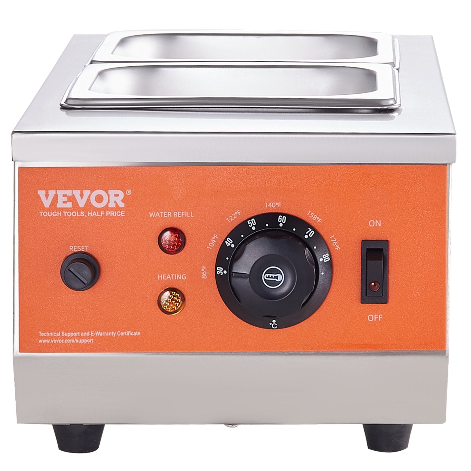 Šokolado lydymo ir temperavimo aparatas VEVOR CS-2, 2 talpos po 1,5 l