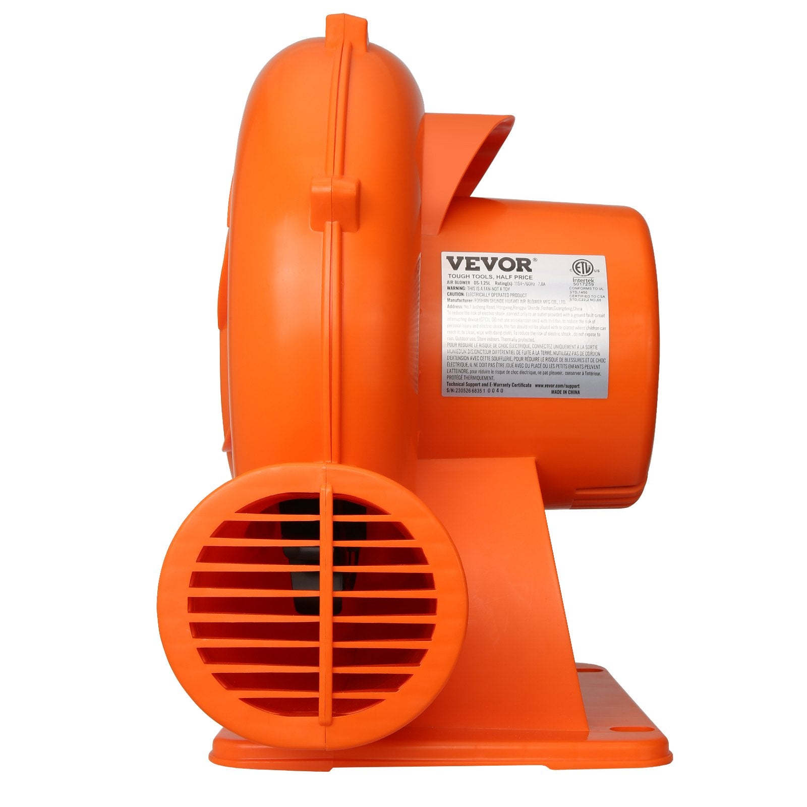 Oro pūstuvas VEVOR DS-1.25L, 850W