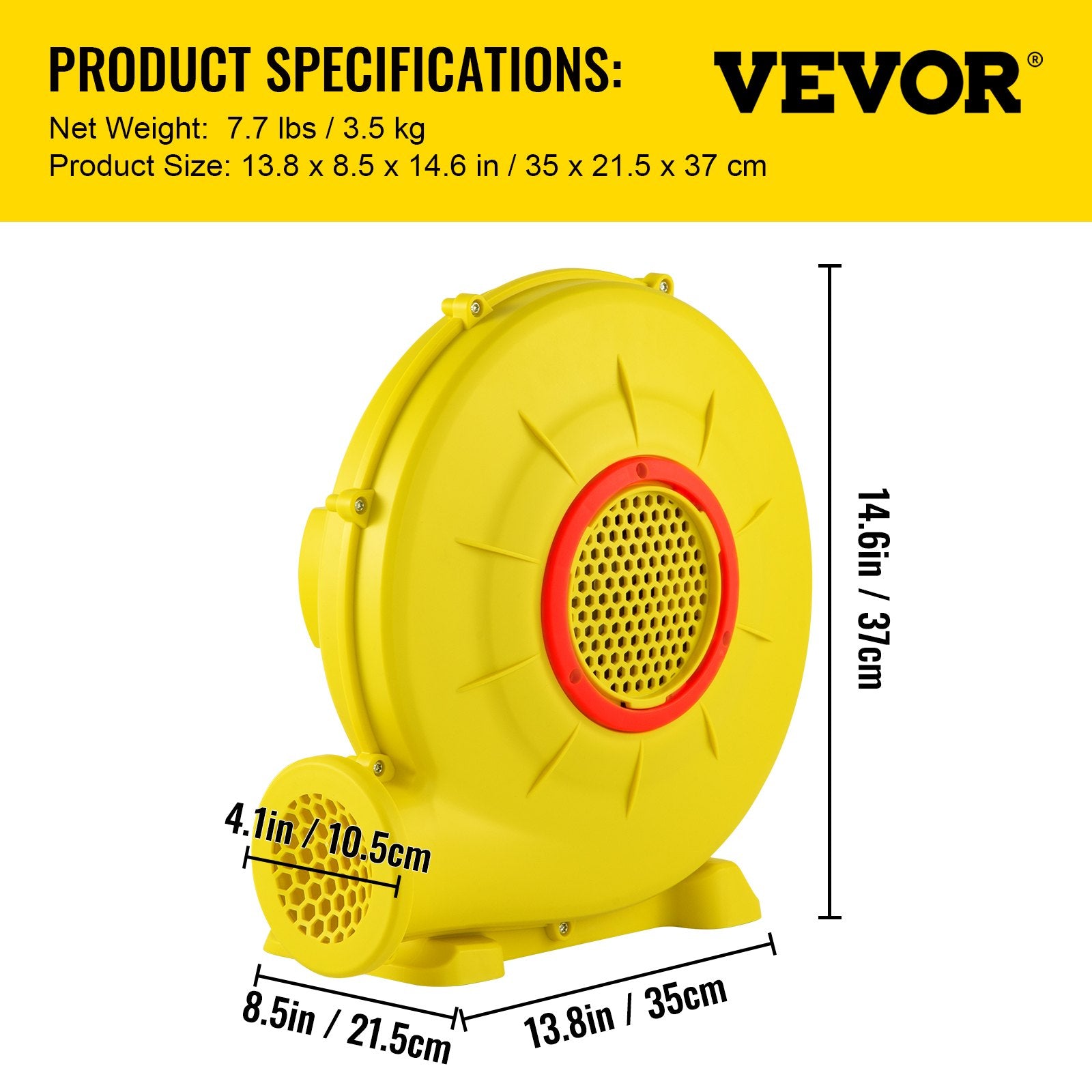 Oro pūstuvas VEVOR S-U4, 450W