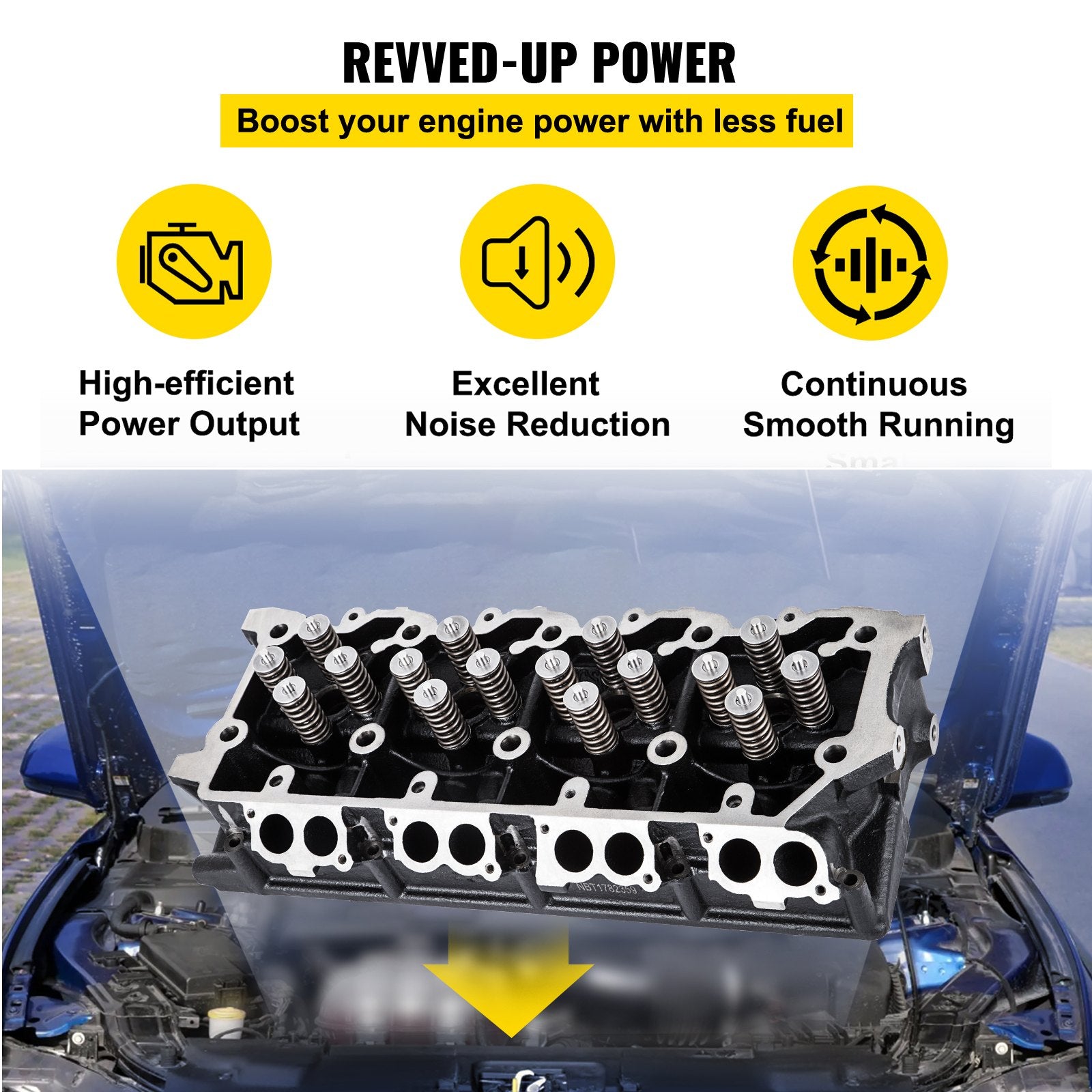 Variklio galvutė VEVOR Ford F250/F350/F450/F550, 6.4L V8 Diesel