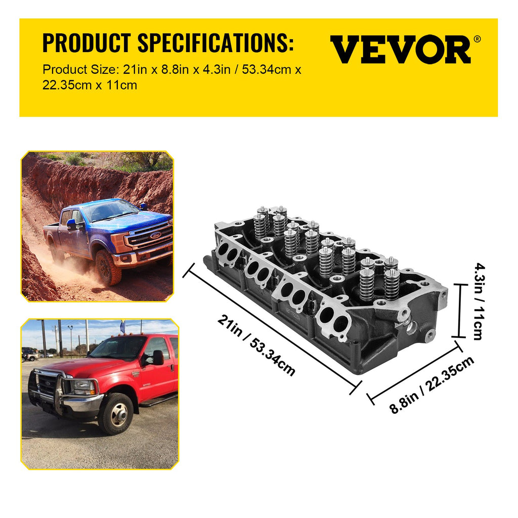 Variklio galvutė VEVOR Ford F250/F350/F450/F550, 6.4L V8 Diesel