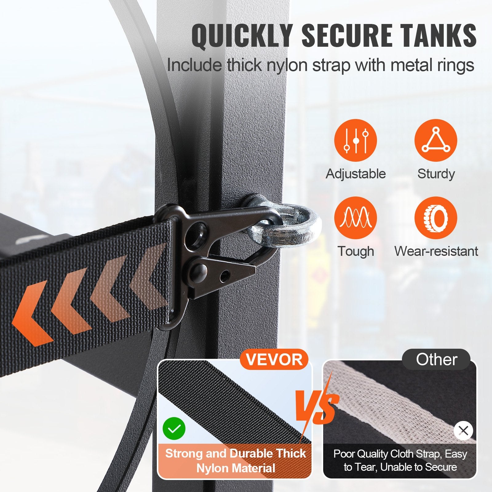 Šaltnešio balionų laikiklis VEVOR CTR230N, 5 balionų talpa