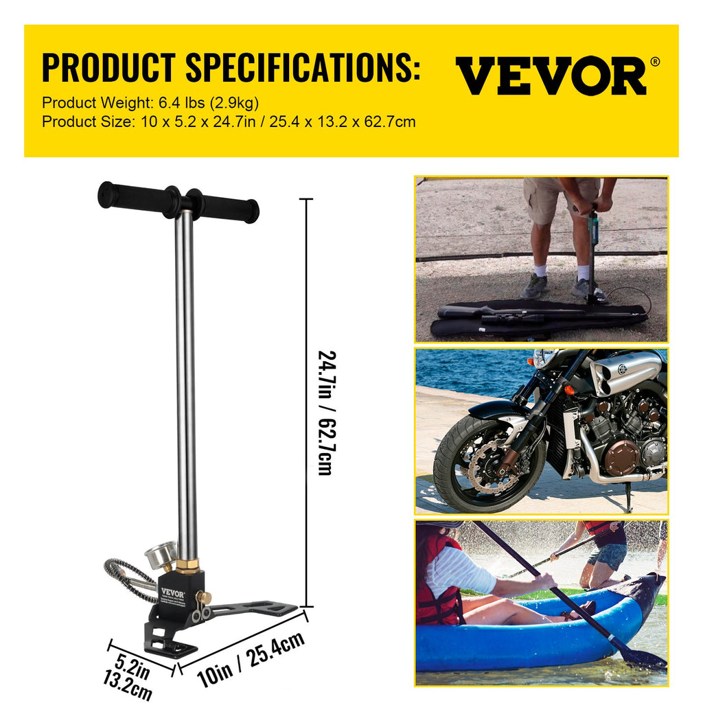 PCP aukšto slėgio pompa VEVOR 3-Stage, 4500 psi