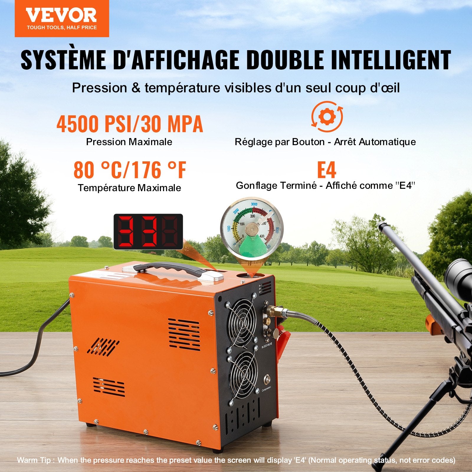 PCP oro kompresorius VEVOR SS-PAC03B, 300 bar